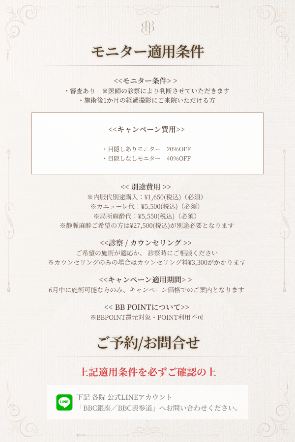 モニター適用条件