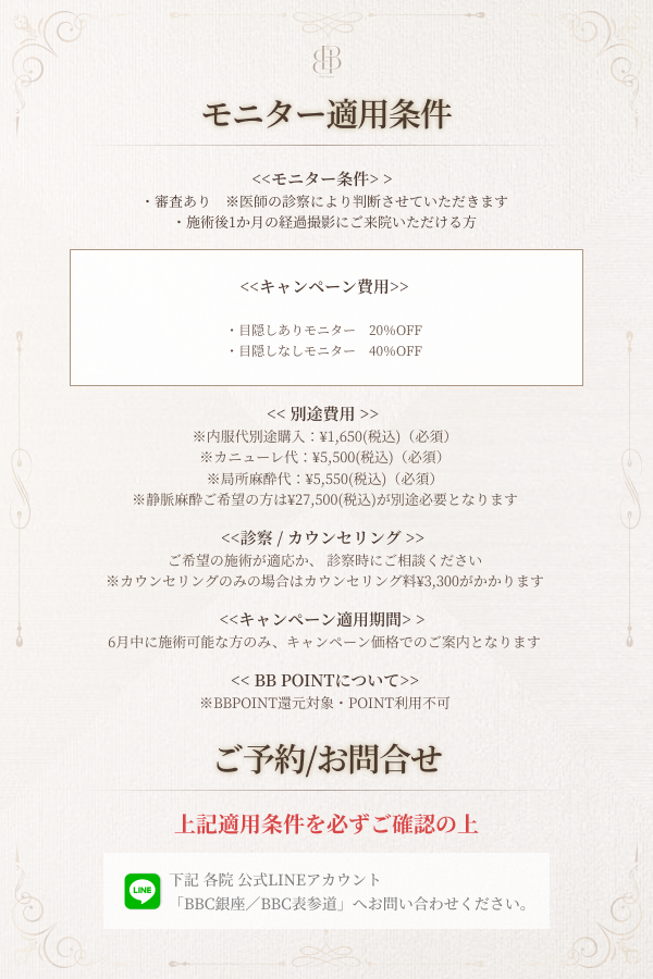 モニター適用条件